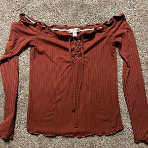 Shoulder Cropped Long sleeve
